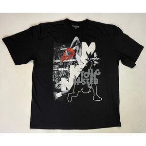 Miskeen Young Hustler Basketball Graphic T-shirt Men XXL Black Short Sleeve